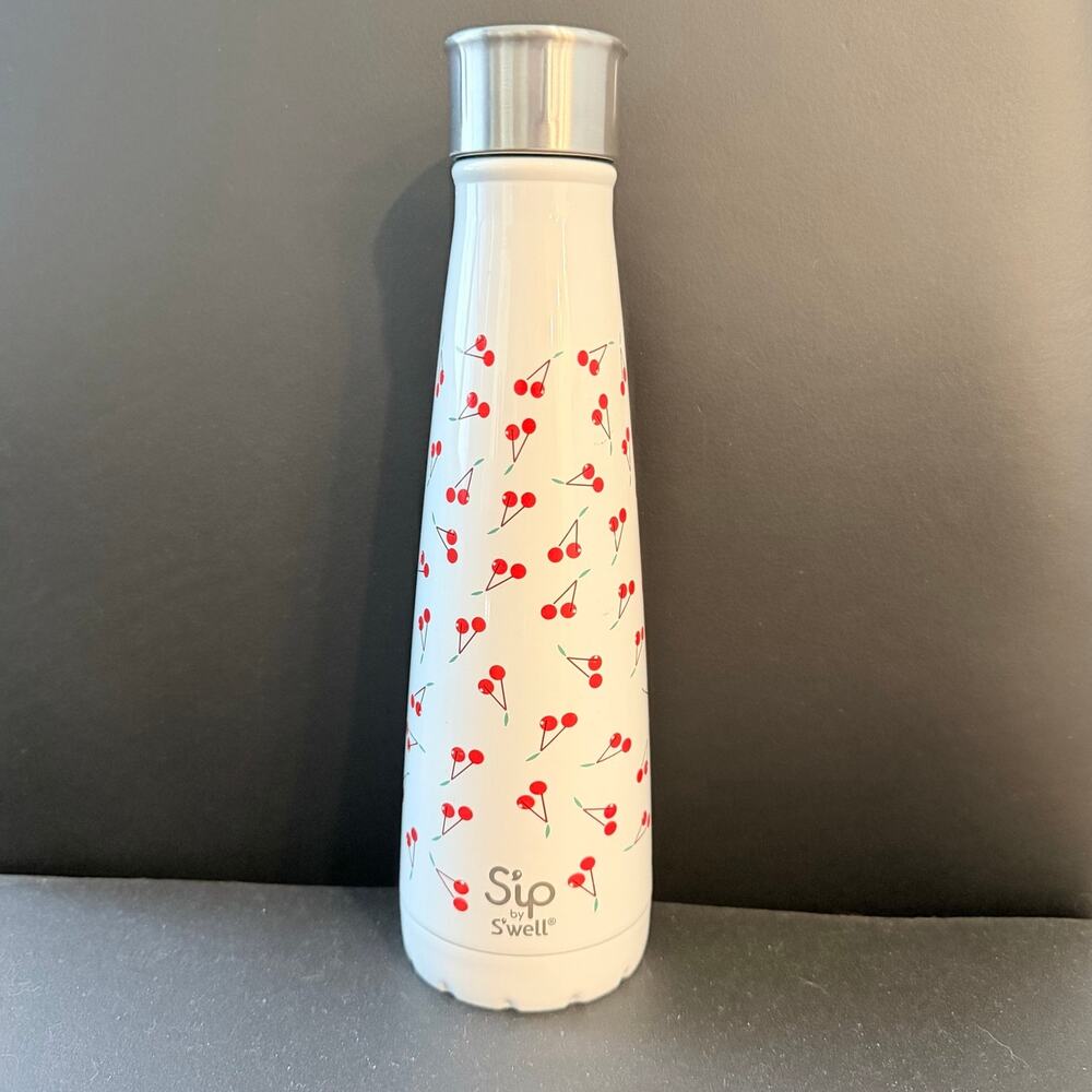 S'ip by S'well Cherry 15 oz Insulated Stainless Steel Water Bottle